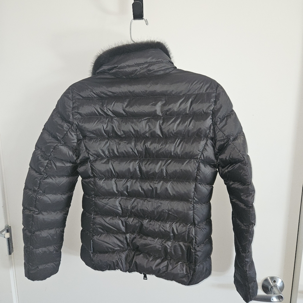 Moncler Puffer Down Black with mink fur accent Jacket - Picture 2 of 14